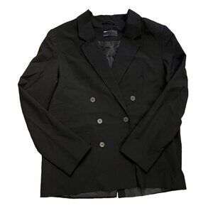 ASOS Design Double Breasted Relaxed Blazer Black Size Medium Tall Like New